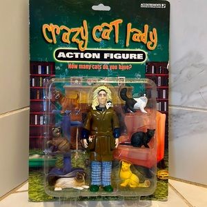 Crazy cat lady action figure!